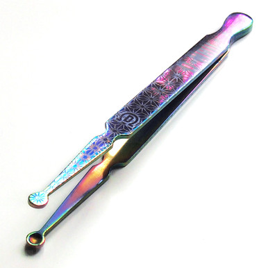 Awaken Design 'Bloom' Rainbow Titanium Sphere Tongs