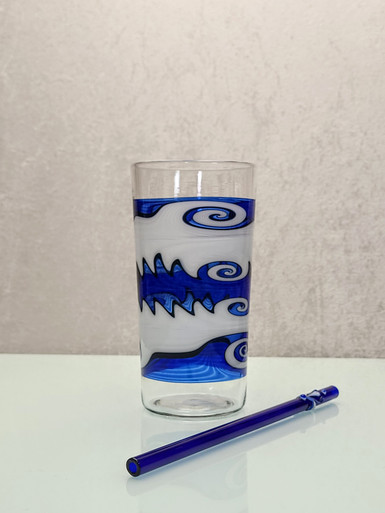 Erik Anders - Cobalt Visions Drinking Glass #3
